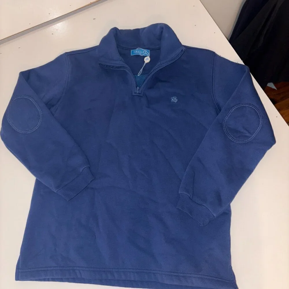 NWT Bailey Boys J. Bailey Glenn Half Zip Pullover Navy Size 12